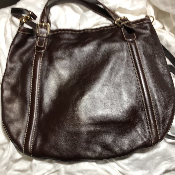 LARGE GUCCI HOBO CROSSBODY LEATHER BAG - Picture 15 of 16